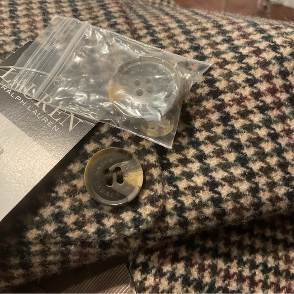 Lauren Ralph Lauren Dark Plaid Jacket with Buckle - Picture 6 of 13